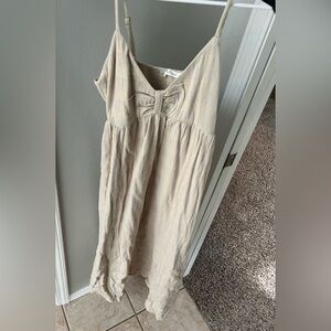 Neuflora cotton cream maxi dress.